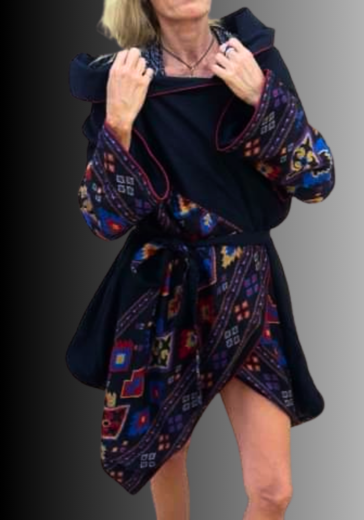spring dark blue coat