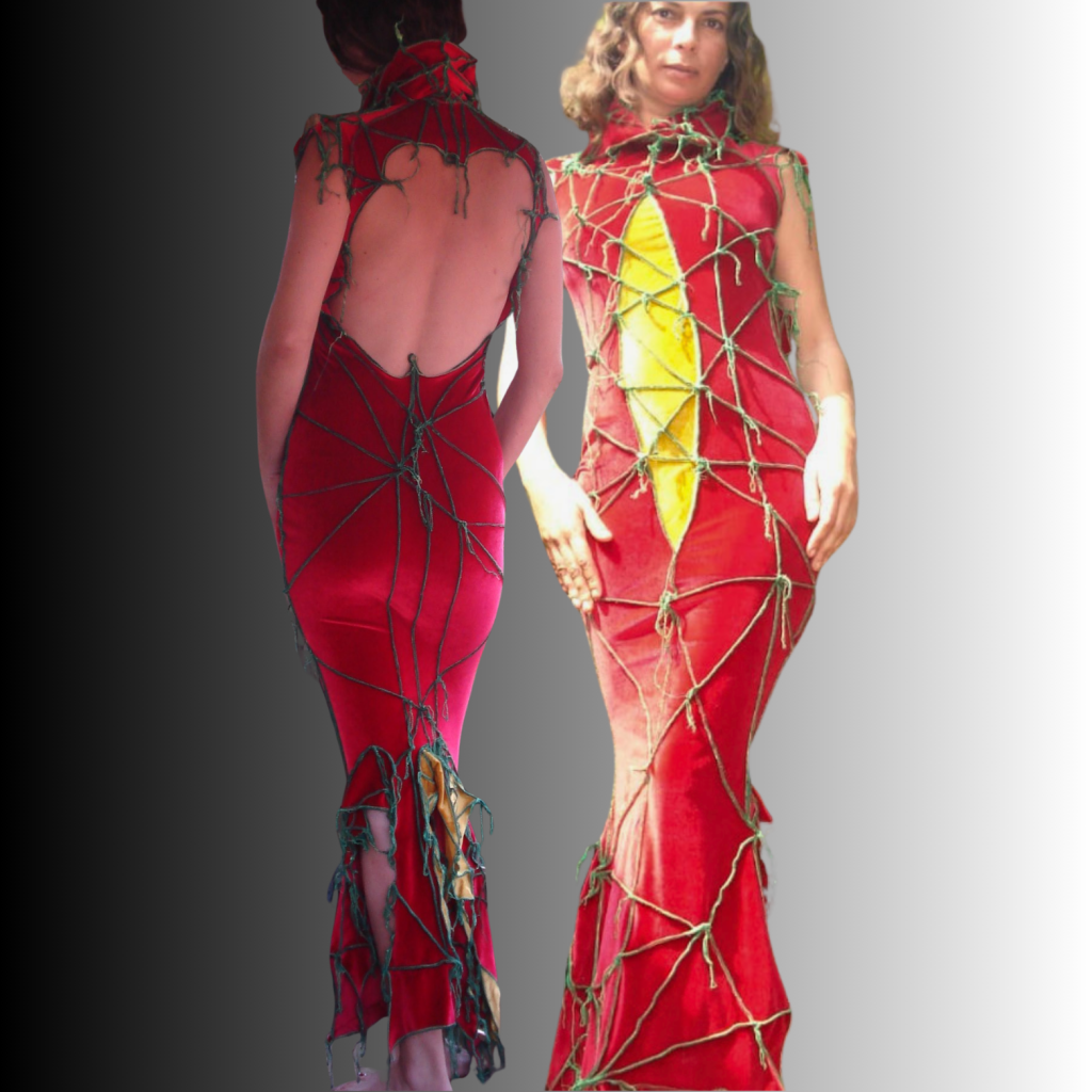 spring red dress